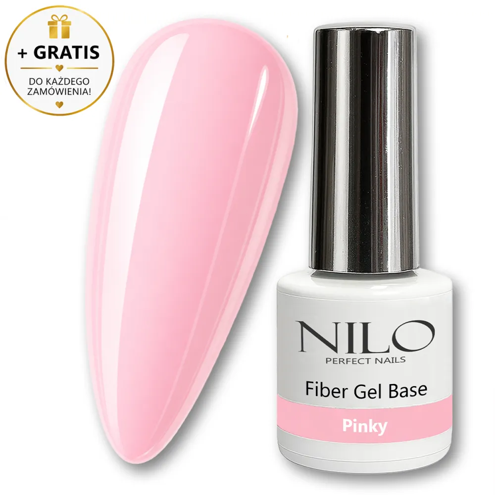 Baza Hybrydowa Fiber Base Pinky 10ml NILO Perfect Nails